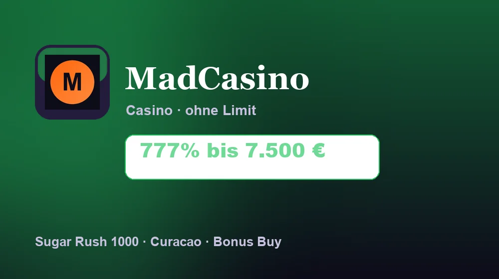 Screenshot von MadCasino Casino